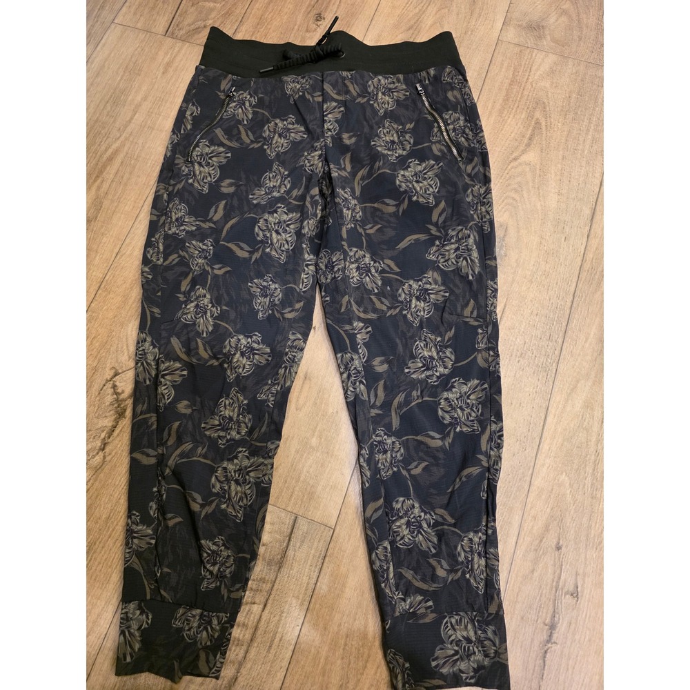 Athleta Trekkie North Print Joggers Women's 10P Green Floral Hiking 657666-01